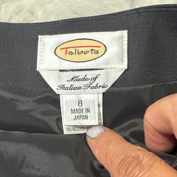 Talbots Dark Grey Two-Piece Suit Set Size 8 NWT - Picture 12 of 12